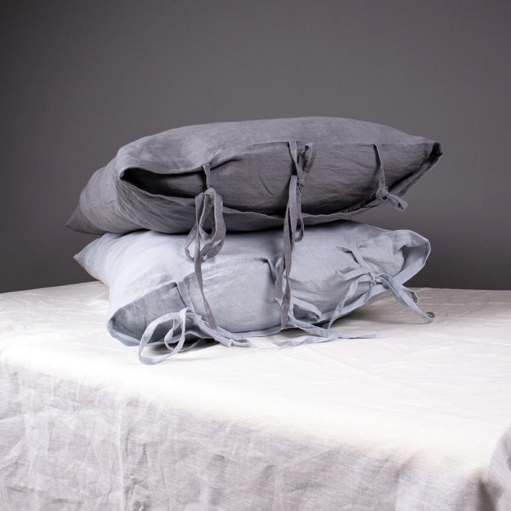 Linen Body Pillow Cover with ties | Custom Body Pillow Case | Linen Cushion Cover | Bedding Pillowcase | Lumbar Pillow | Mothers Day Gift