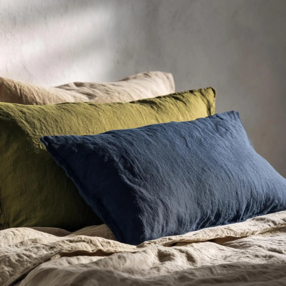 Soft Envelope Closure Pillowcase- Linen Bumper Cover- Montessori Queen Bed Bumper Pillowcover-Linen Cushion Cover -Bedding Pillowcase